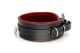Halsband mit Ring der O schwarz/rot