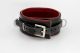 Halsband mit Ring der O schwarz/rot
