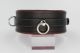 Halsband mit Ring der O schwarz/rot