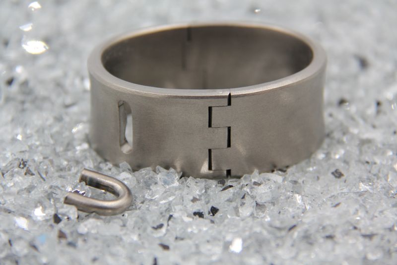 Armreif Hephaistos Titan mit steckbarem U-Bogen 25 mm breit 155mm Umfang